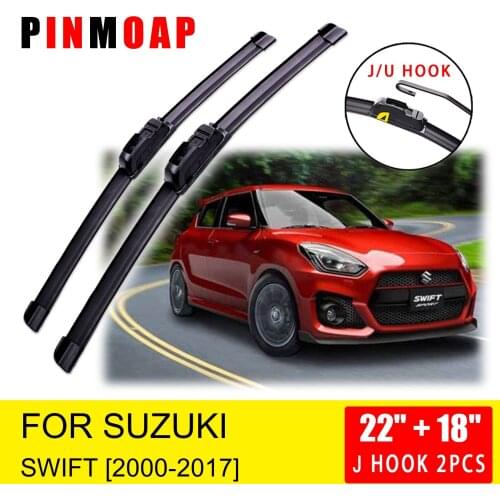 For Suzuki Swift 2000 2006 2012 2013 2014 2015 2016 Front Wiper Blades Brushes Cutter Accessories U J Hook