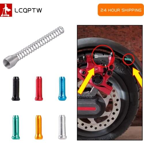 For Xtech Brake Stainless Steel Retractable Brake Springs Shift Line Color Tail Cap Colorful for M365 brake Scooter Accessories
