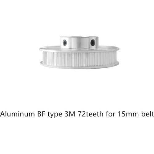 BF type 72 teeth 3M Timing Pulley Bore 8mm 10mm 12mm 14mm 15mm for HTD belt used in linear HTD3M pulley 72Teeth 72T