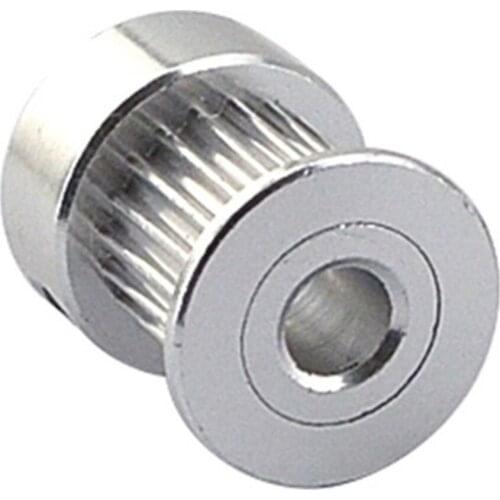 2GT 16/20 Teeth Timing Pulley Aluminum Bore 5/6.35/8mm Synchronous Wheel Round Pulley Gear for GT2-10mm Timing Belt