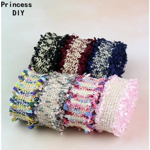 1Meter Garment Accessories 3cm Tassels Lace Ribbon Trim White Embroidered Lace Ribbon Handmade Costume Dress Hand Sewing Supply