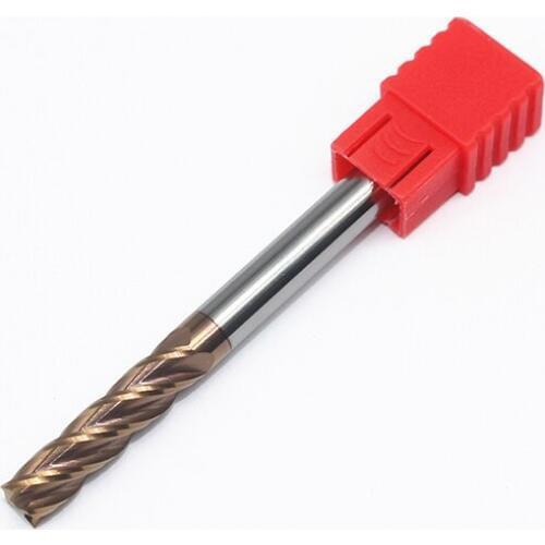 1PCS HRC60 6mm Solid Carbide Endmills ENDMILL D5X13LXD5X50L 4 Flute Standard Length Side milling Slotting Profiling face mill