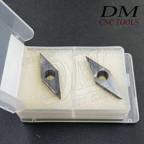 2pcs VCMT/VCGT/VCGW160402 CBN30 Cubic Boron Nitride Blade VCMT330.5 Carbide Insert Cutting Tool Lathe Cutter