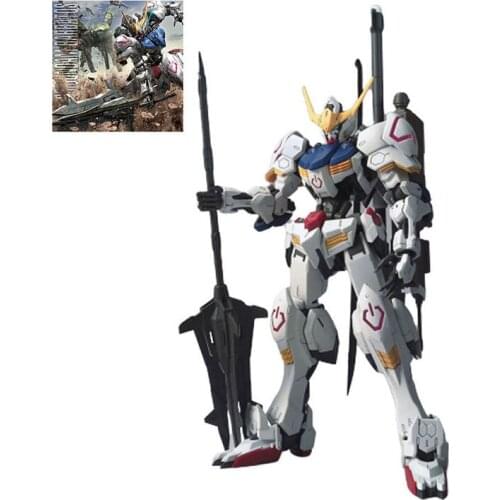 BANDAI Gundam MG 1/100 Fourth Form IRON-BLOODED Barbatos Model Kids Assembled Toy Robot Anime PVC Action Figure Collection Gifts