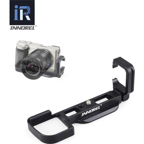 INNOREL LB-A6000 L Type Aluminum Alloy Quick Release Plate for Tripod Vertical L Bracket Hand Grip Exclusive Use of Sony A6000