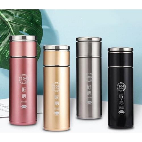 304 stainless steel heat preservation cup drinking cup tea separate cup coffee thermos bottle mens and womens water bottle