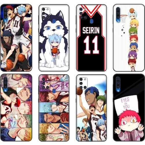 Black tpu Case For Samsung Galaxy A50 50S A30S A10 A11 A21S A31 A41 A51 A71 M21S10 LITE Kuroko no Basket kawaii Tetsuya kawaii