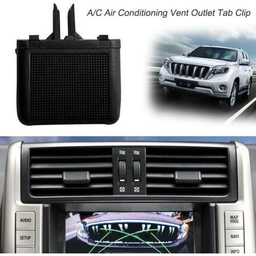 Black Vent Tab Clip Center For Toyota Land Cruiser Prado FJ150 Outlet Repair 1pc