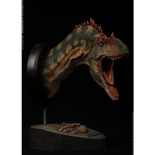 DAMTOYS PVC Animal Figure ALLOSAURUS Bust Collectible Head Statue Museum Series Toys Exceptional Faucet for Fans Boys Gifts