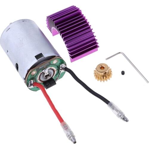 For Wltoys 12428 12423 1/12 RC Car 540 Motor 17T Motor Gear Radiator 12428-0121+0088+XY12017 Motor+Heat Sink+Gear