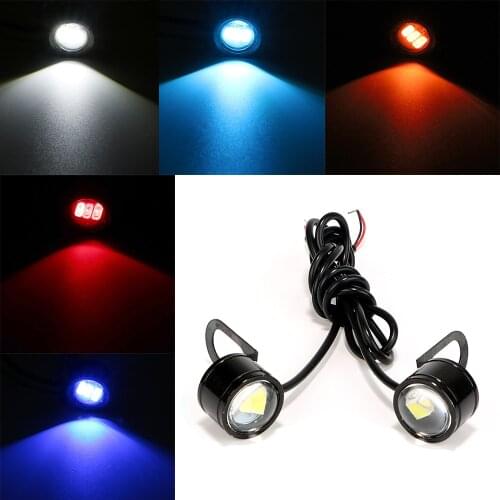 ITimo LED Reverse Backup Light DRL Daytime Running Light Super Bright DC 12V Motorcycle Fog Lamp 2PCS Eagle Eye