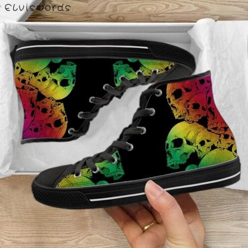 ELVISWORDS Men's High Top Sneakers