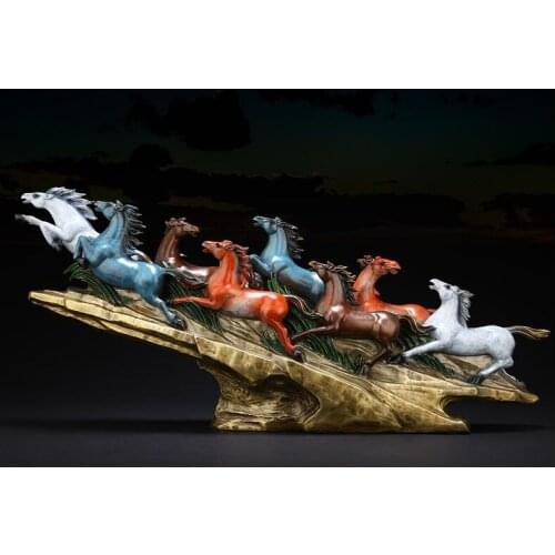 Pure copper lucky Feng Shui Tang Ma Wan Ma Pentium crafts ornaments