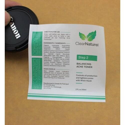 Customized Hot sale custom e liquid label with factory price