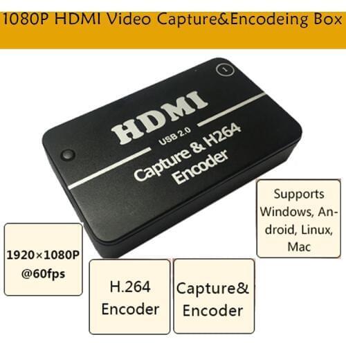 Linkardwell HDMI video capture card, video capture, live video capture, drive-free USB2.0 1080P 60FPS