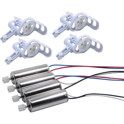 8PCS X5C X5 Spare Parts Set Motors Engine CW CCW Motor And Motor Base Cover White Color for SYMA X5C X5 RC Quadcopter Accessory