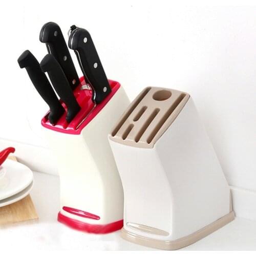 Multifunctional Knife Universal Inserted Storage Rack Kitchen Household Holder Light Drain Plastic