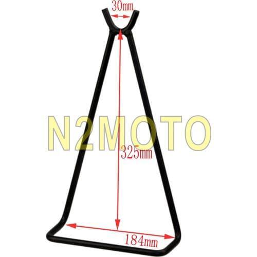 Motorcycle Triangle Alex Stand MX Motocross Dirt Pit Bike Kickstand Off Road Alex Holder Black