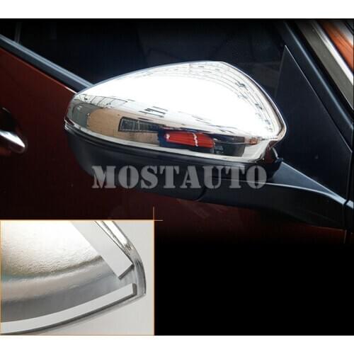 For Peugeot 3008 3008 GT ABS Chrome Side Rearview Mirror Cover Trim 2016-2019 2pcs Car Accessories Interior Car Decor Car Trim