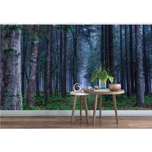 Custom photo mural 3d wallpaper Modern beautiful and quiet woods home decor in the living room wallpaper for walls 3 d