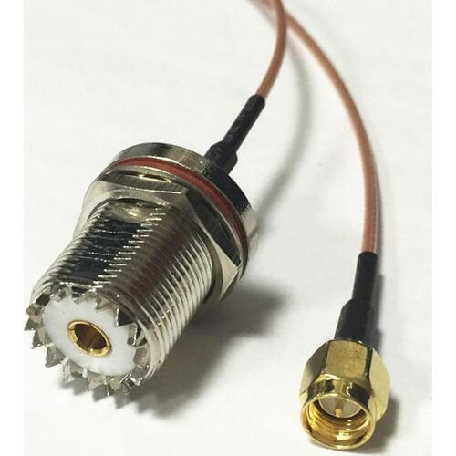 New Modem Coaxial Cable SMA Male Plug Connector Switch UHF Female Jack nut Connector RG178 Cable Pigtail 15CM 6inch Adapter