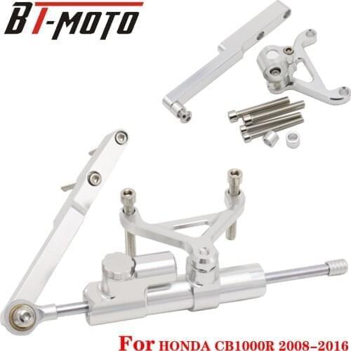 Fit For HONDA CB1000R CB1000 CB 1000 R 1000R 2008-2016 Motorcycle Adjustable Steering Stabilize Damper Bracket Mounting Kit