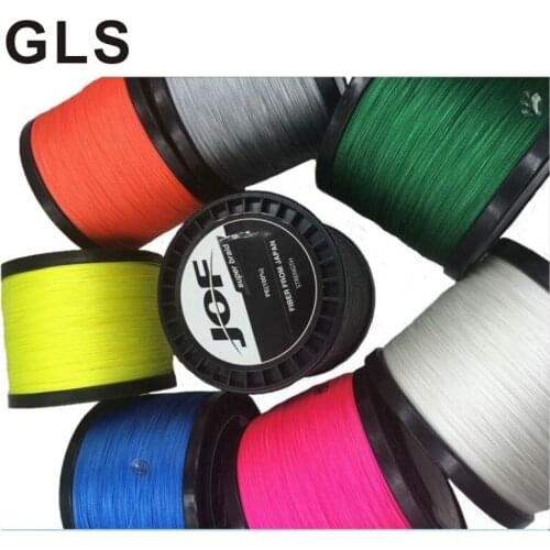 GLS brand 8 braided PE strong horse fishing line, 8 colors, 1000 meters of tension, super smooth, anti-bite fishing line