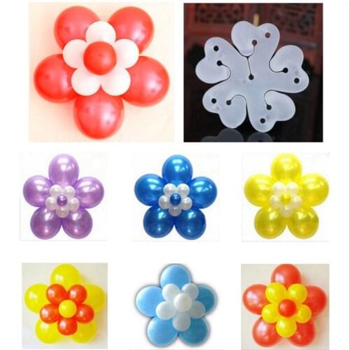 Plum Flower Wedding Decoration Clip 10pcs Birthday Tie Balloon Xmas Fashion Party