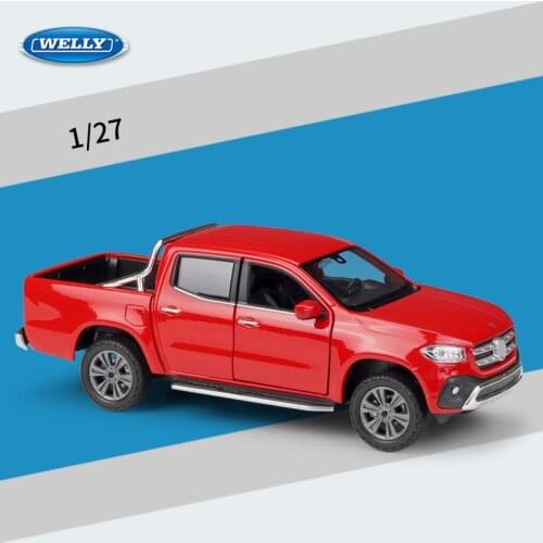 WELLY 1:27 Mercedes Benz Mercedes-Benz X-Class Simulation Pickup Alloy Car Model Crafts Decoration Collection Toy Tools Gift