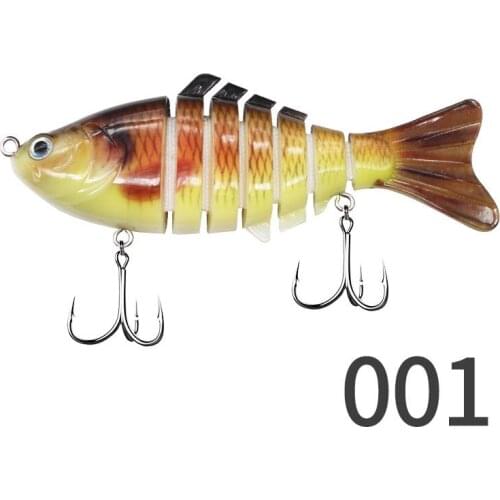 10cm Sinking Wobblers Fishing Lures Jointed Crankbait Swimbait 7 Segment Hard Artificial Bait for Fishing Tackle Lure Peche 2021