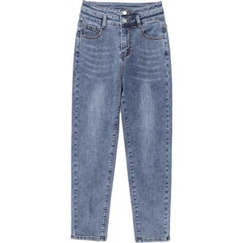 Jeans Women Loose High Waist Harem Pants Harajuku Female Vintage Fashion Straight Denim Pants Spring Autumn 2021 Female Joggers