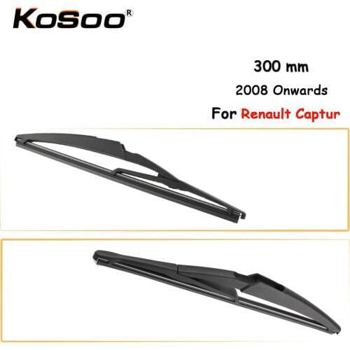 KOSOO Auto Rear Car Wiper Blade For Renault Captur,300 mm 2008 Onwards Rear Window Windshield Wiper Blades Arm,Car Accessories