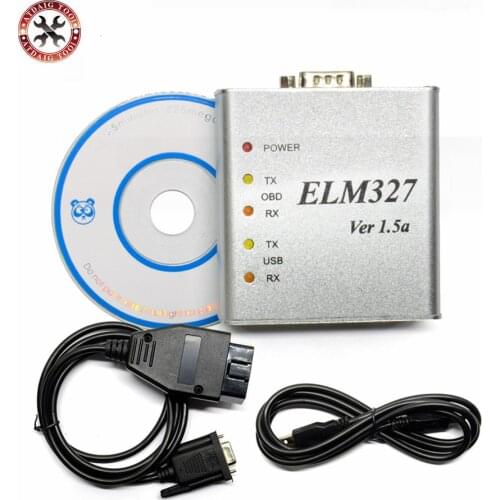 ELM327 USB Metal Aluminum ELM 327 Metal Case Elm 327 USB V1.5/V1.5a Support All OBD2 OBDII Protocols Auto Car Diagnostic Scanner