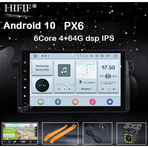 IPS DSP Car Multimedia Player 1 Din Automotivo Android 10.0 For BMW/E46/M3/MG/ZT/Rover 75 GPS Radio FM Octa Core RAM 4GB GSP DVR