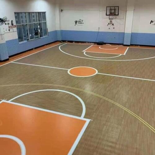 Beable Indoor Basketball Court Used Maple Pattern Surface Sports Flooring
