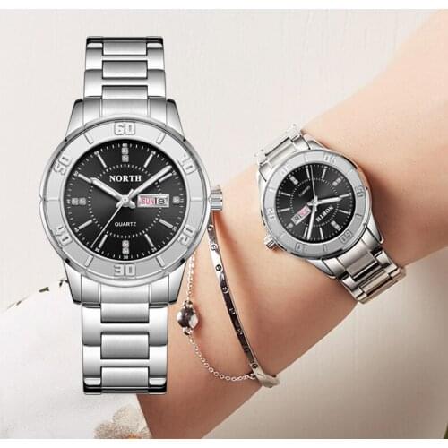 Luxury Brand Women Watches NORTH Fashion Bracelet Quartz Steel belt Watch Lady Simple Casual Sport Business Watches Reloj Mujer