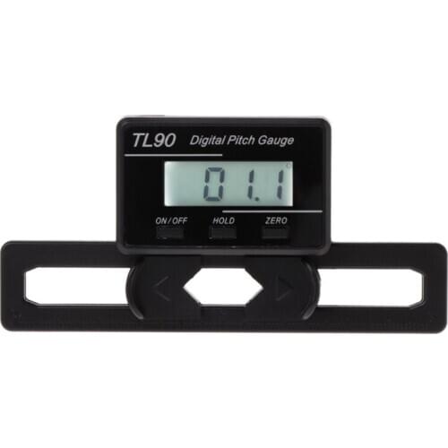 Digital Pitch Gauge LCD Backlight Display Blades Degree Angle Measurement Tool