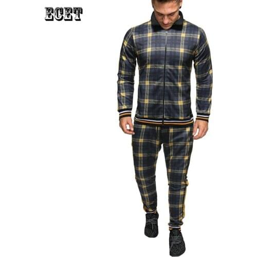 Business casual mens suits streetwear outdoor mens clothing mens zipper jacket mens trousers jogger sportswear