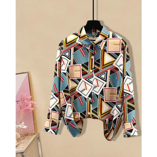 Cheap wholesale 2021 spring summer autumn new fashion casual ladies work women Blouse woman overshirt female OL Ay1611