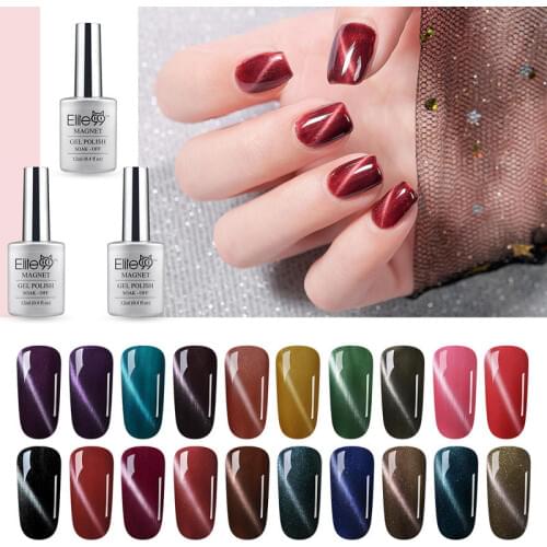 Elite99 12ml Magnetic Cat Eye Gel Polish Hybrid Nails For Manicure Magnet Soak Off Vernis Semi Permanent Enamel Nail Polish