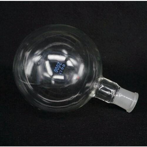2000ml 29/32 Quickfit Socket Joint Borosilicate Glass Flask Round Bottom Single Short Neck Labware