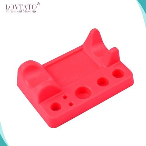 Microblading Pigment Holder Silicone Tattoo Ink Cups Caps Pen Permanent Makeup Machine Tools Stand Tattoos Accessories Supplies