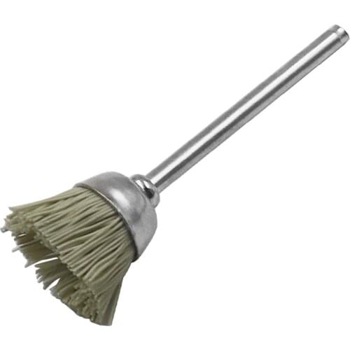 10pcs 3mm Stainless Steel Wire Brush with Bowl-shape Head and Shank Tools Accessories for Metal-cleaning of Drill Tools