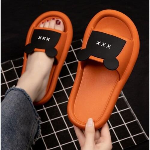 Slippers Female Summer Home Silent Non Slip Bathroom Bath Sandals and Slippers Female Thick Soled Outer Wear Womens Shoes 2021