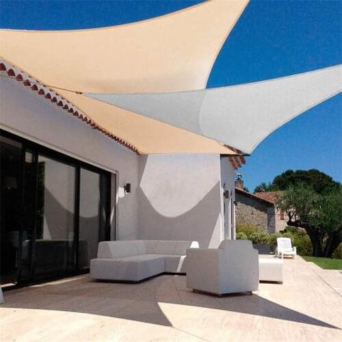 Waterproof Sun Shelter Triangle Sunshade Outdoor Canopy Garden Patio Pool Shades Sail Awning Camping Shade Cloth Large