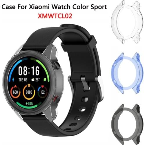 Protective Case for Xiaomi Mi Watch Color Sport Edition Soft TPU Shell Bumper Protector for Xiaomi Watch Color Global Case Cover