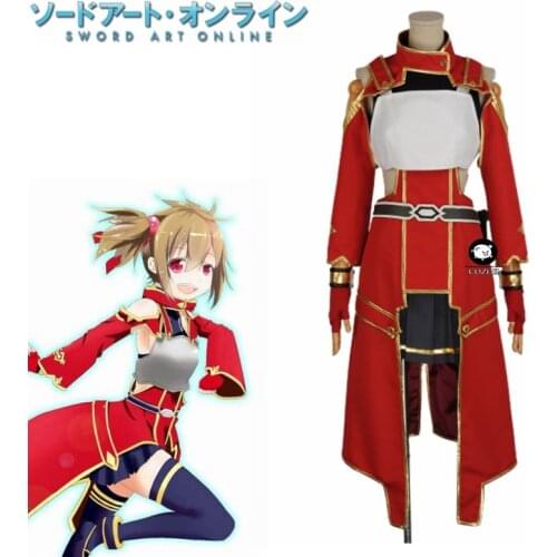 Sword Art Online Silica Keiko Ayano Battle Uniform Top Skirt Belt Socks Halloween Cosplay Costumes Women Custom Made