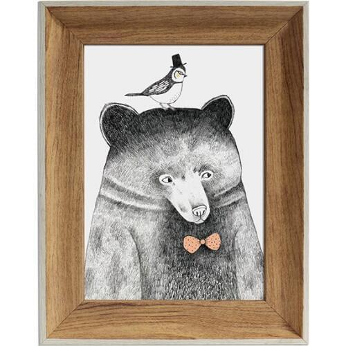 1PC Photo Frame Without Picture Card For Table High Quality Picture Frame For Living Room Wooden Color Photo Frames For Family