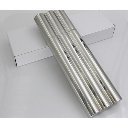 100PCS 2Oz Three Tubes Cigar Hip Flask Whisky Travel Pocket Wine Container Stainless Steel Flagon Creative Decors Gift