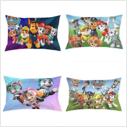 2021 Paw Patrol Pillowcase Comfortable Pillow Cover Pillowcase for Bed Throw Sofa Car Home Decorative Single Pillow Covers Gift